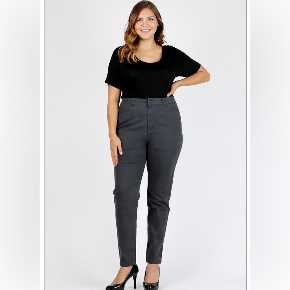 🌟Curvy Twill Pants in Grey